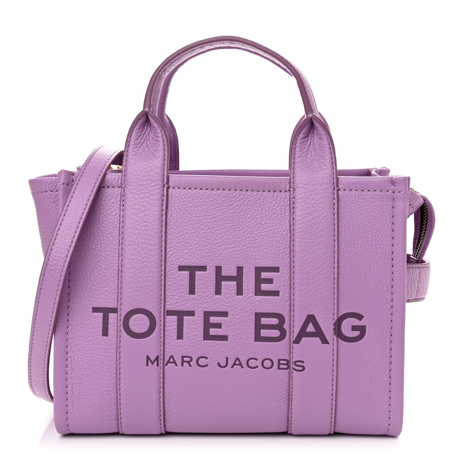 Marc Jacobs Grained Calfskin Small The Tote Bag Orchid Haze 1 of 12