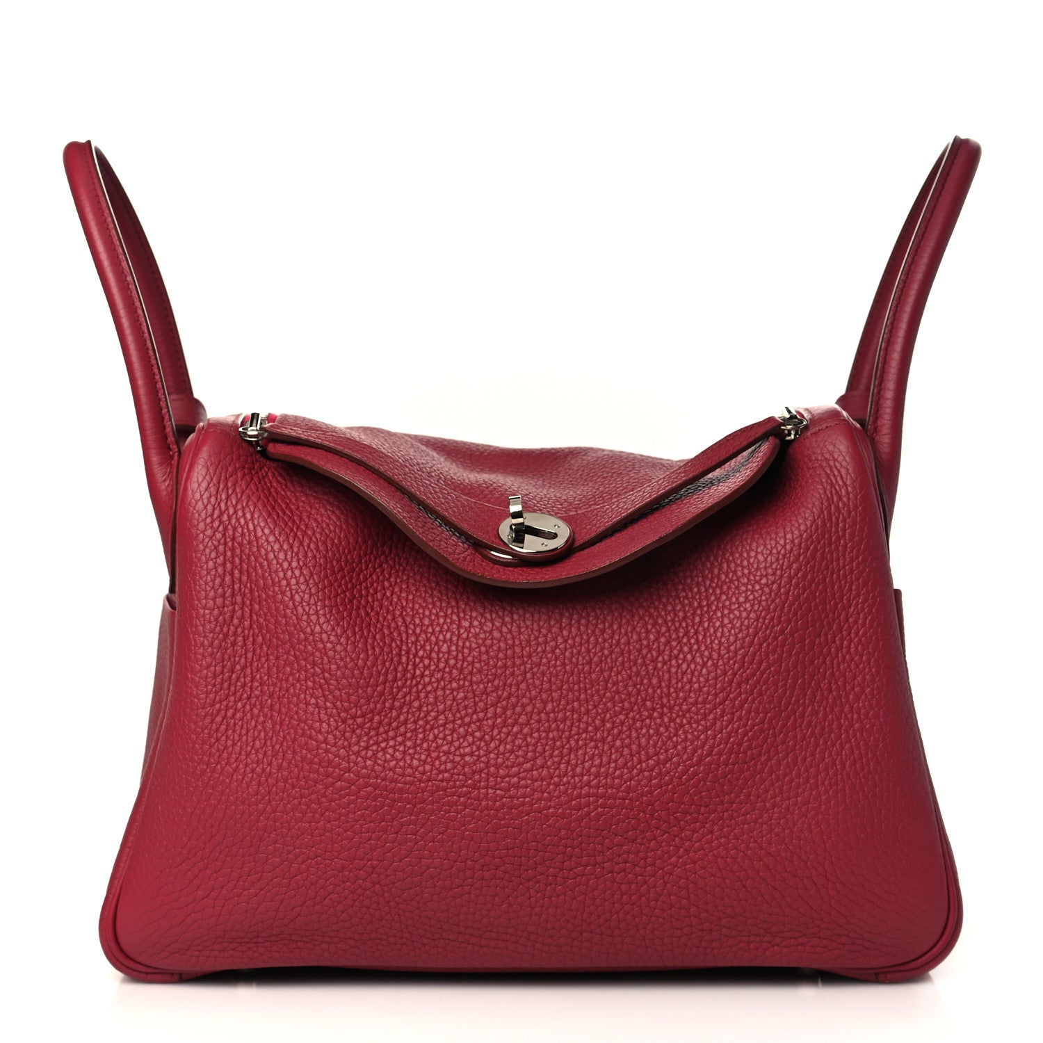Hermes Taurillon Clemence Lindy 30 Rouge Garance 1 of 9