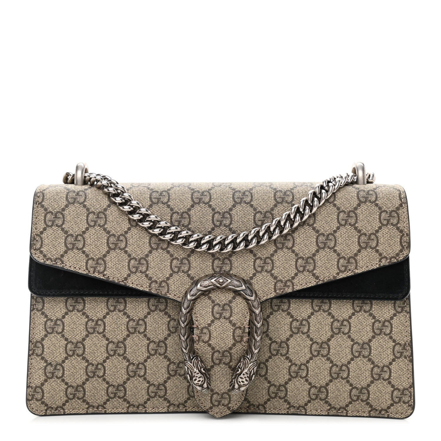 Gucci GG Supreme Monogram Small Dionysus Shoulder Bag Black 1 of 8