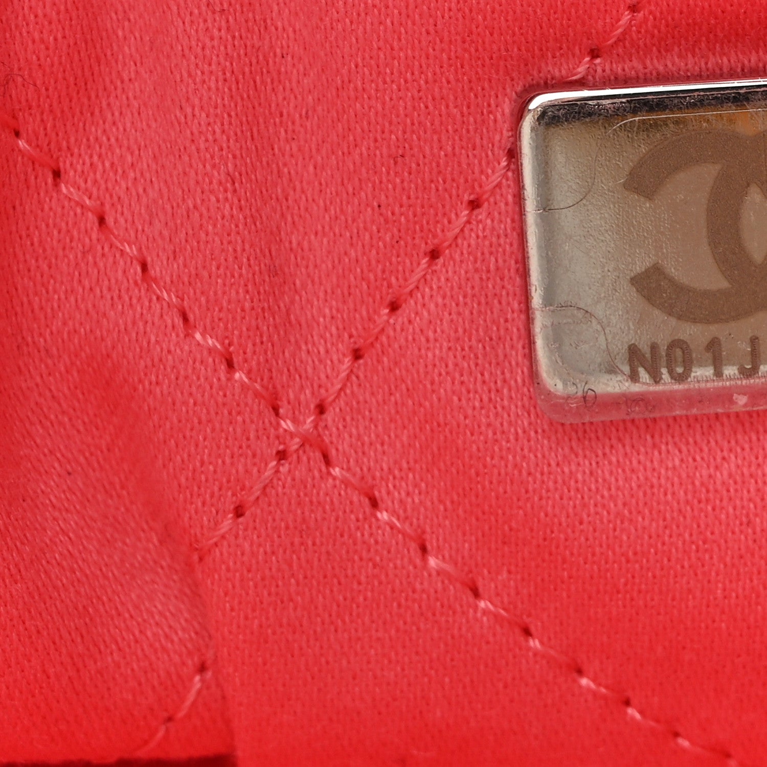 Chanel Shiny Calfskin Quilted Rainbow Metal Mini Chanel 22 Coral Pink 7 of 13