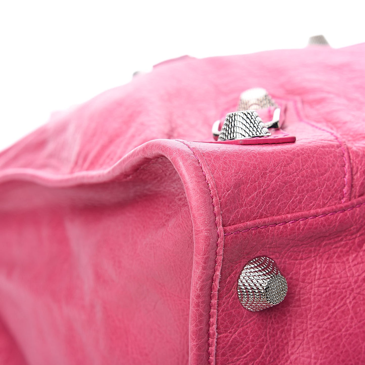 Agneau Giant 21 Silver Hardware Weekender Cyclamen Fucsia