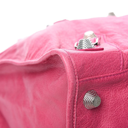 Balenciaga Agneau Giant 21 Silver Hardware Weekender Cyclamen Fucsia 8 of 12