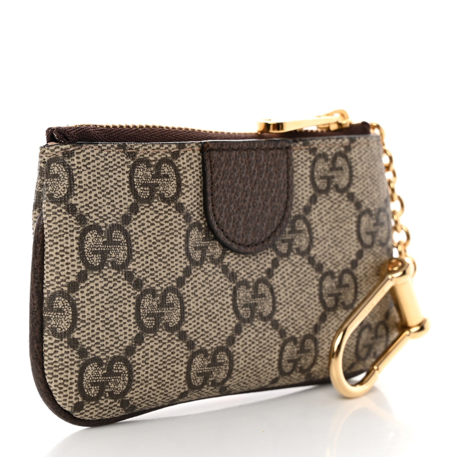 Gucci GG Supreme Monogram Web Ophidia Key Case Beige New Acero 3 of 8