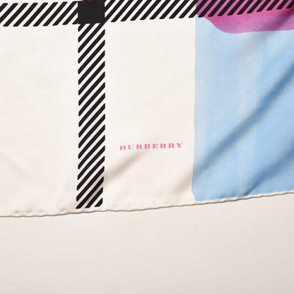Burberry Silk Nova Check Abstract Scarf Multicolor 3 of 5