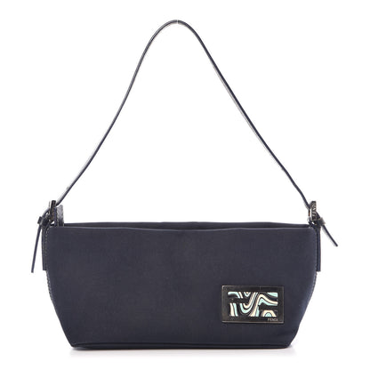 Fendi Canvas Small Shoulder Bag Blue 1 of 8