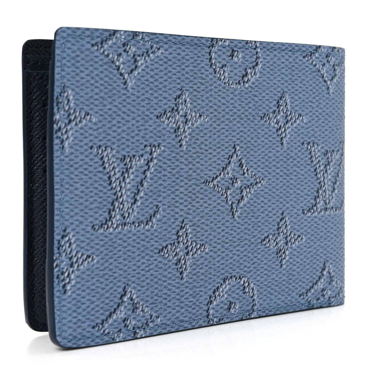 Louis Vuitton Monogram Heritage Multiple Wallet Blue 3 of 6