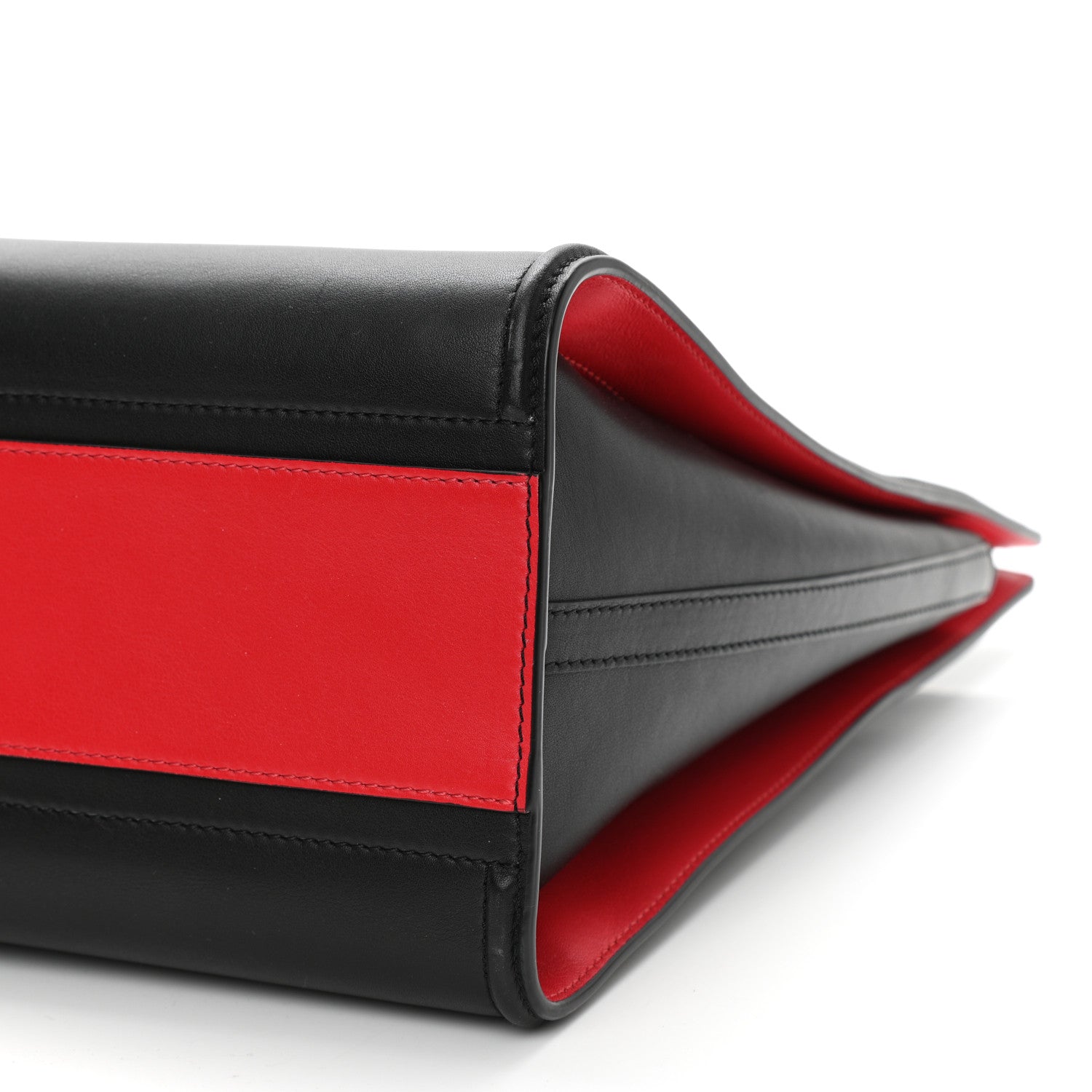 Alexander McQueen Calfskin The Tall Story Shoulder Bag Black Red 8 of 9