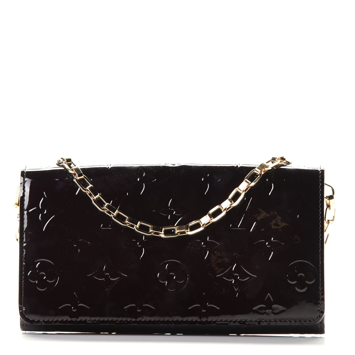 Louis Vuitton Vernis Chain Wallet Amarante 1 of 10