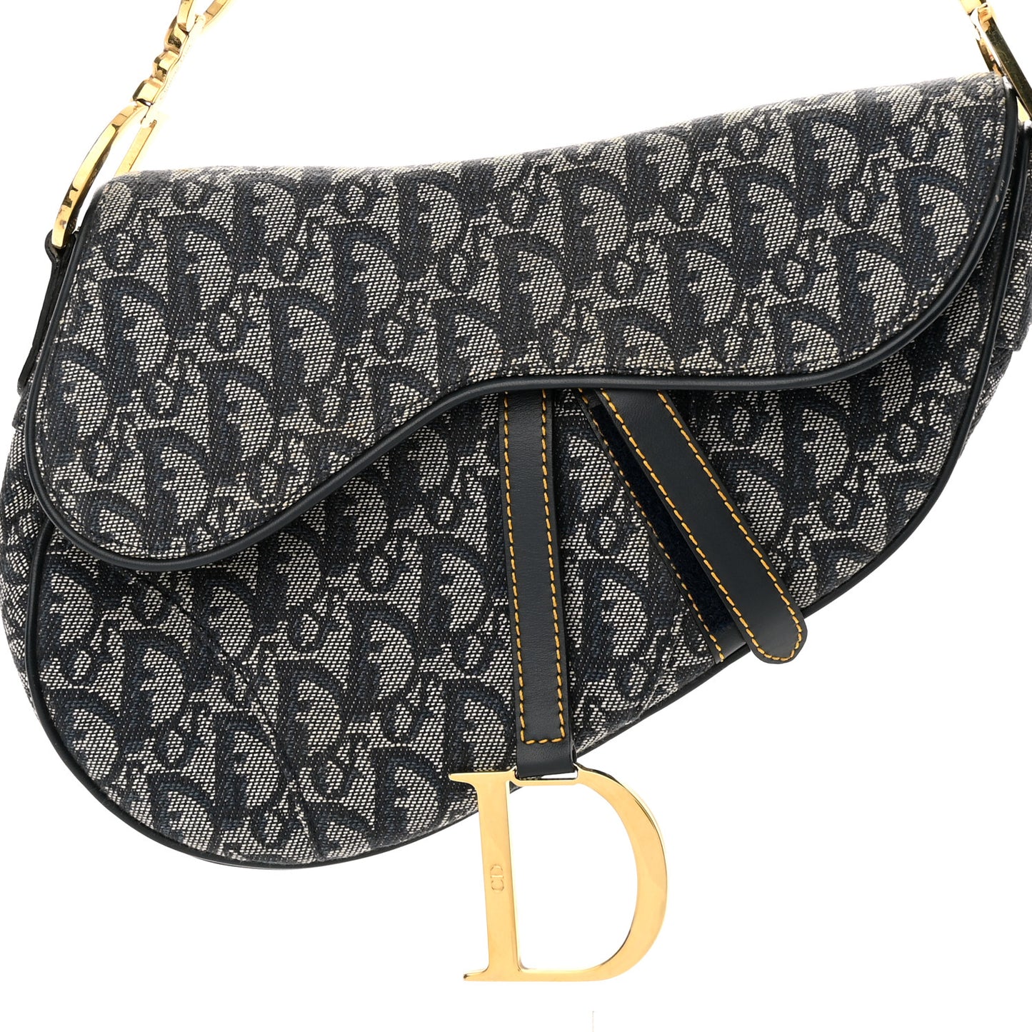 Monogram Saddle Bag Blue