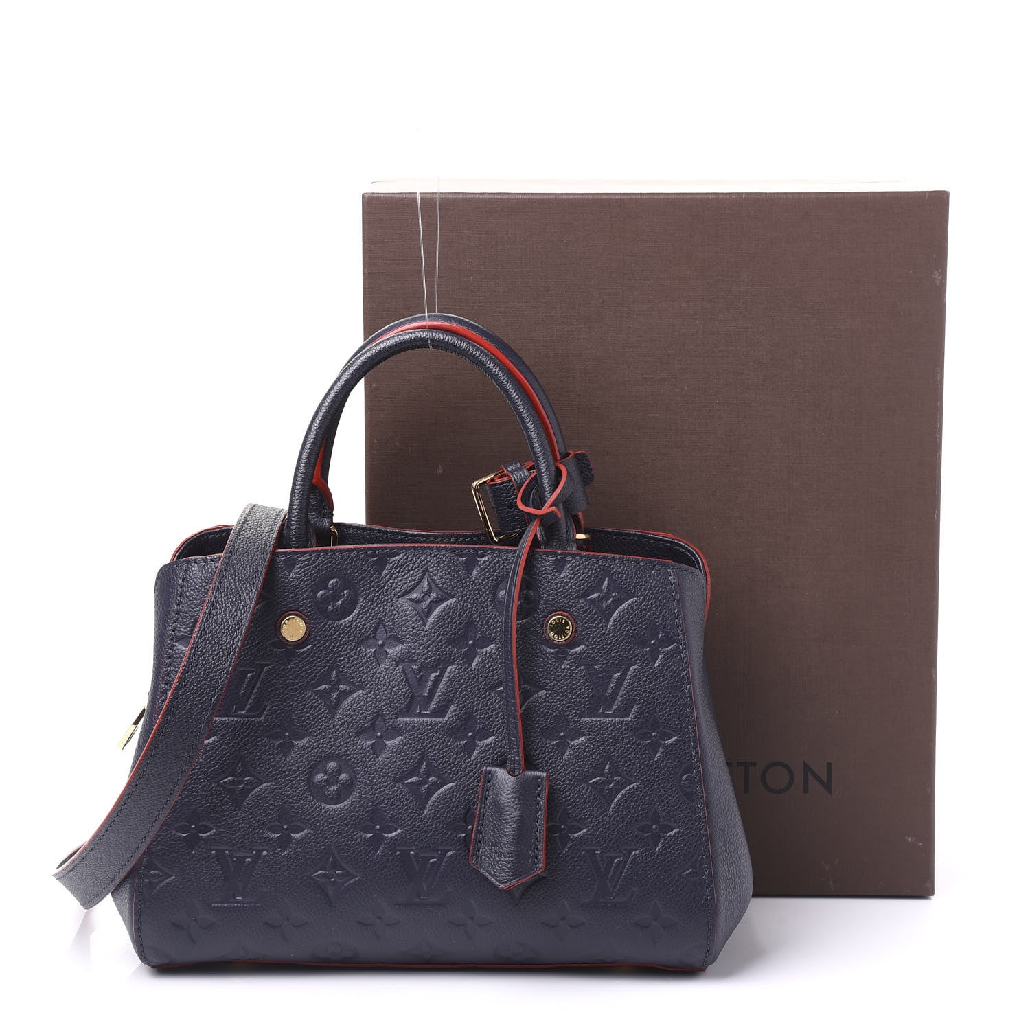Louis Vuitton Empreinte Montaigne BB Marine Rouge 10 of 10