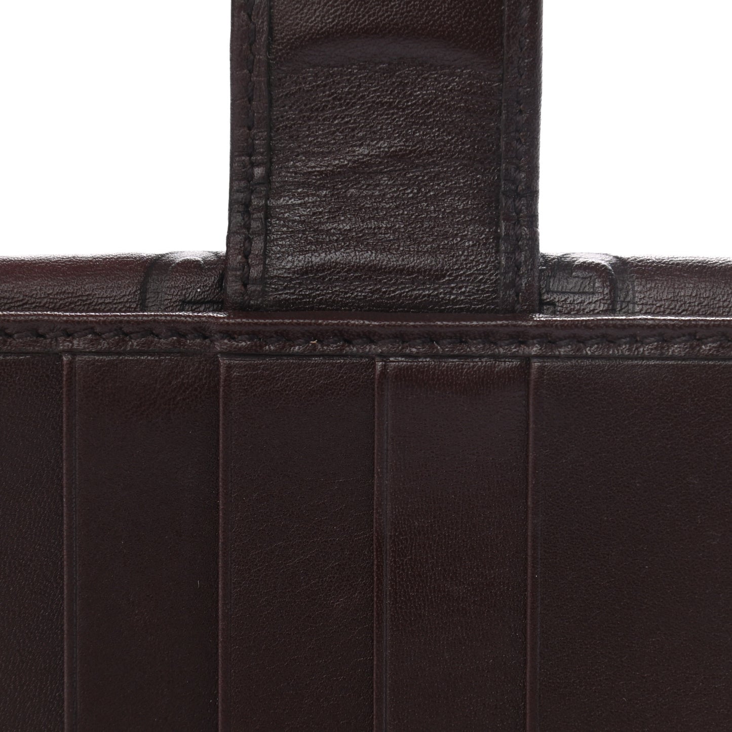 Guccissima Margaux Calfskin Metal Bar Continental Flap Wallet Chocolate
