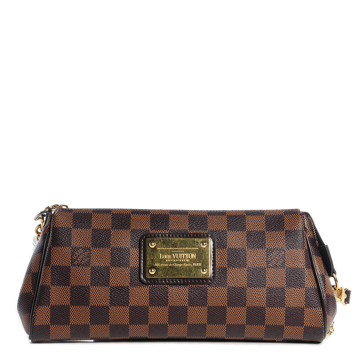 Louis Vuitton Damier Ebene Eva Clutch 1 of 8