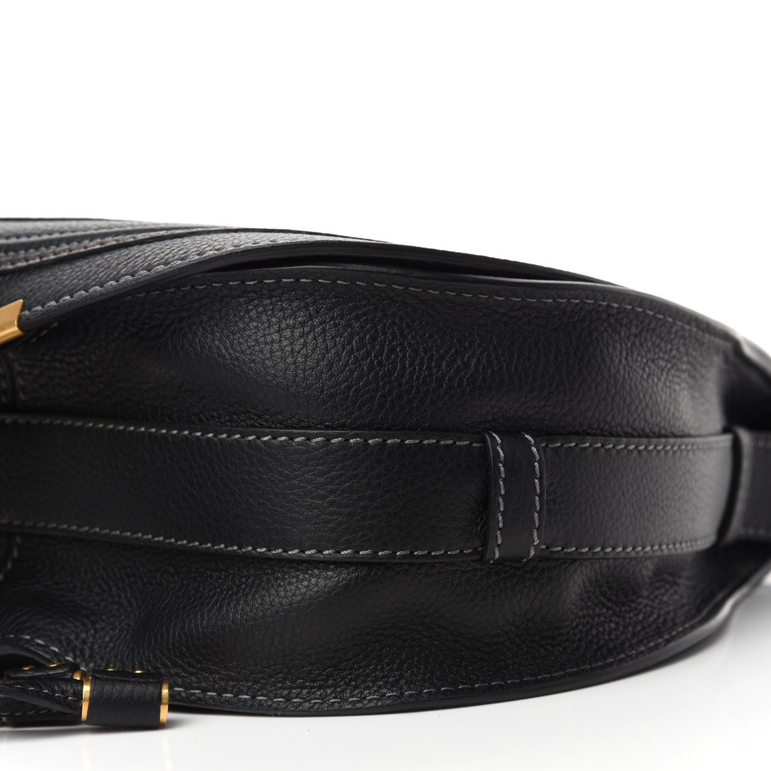 Chloe Calfskin Medium Marcie Round Crossbody Bag Black 7 of 10