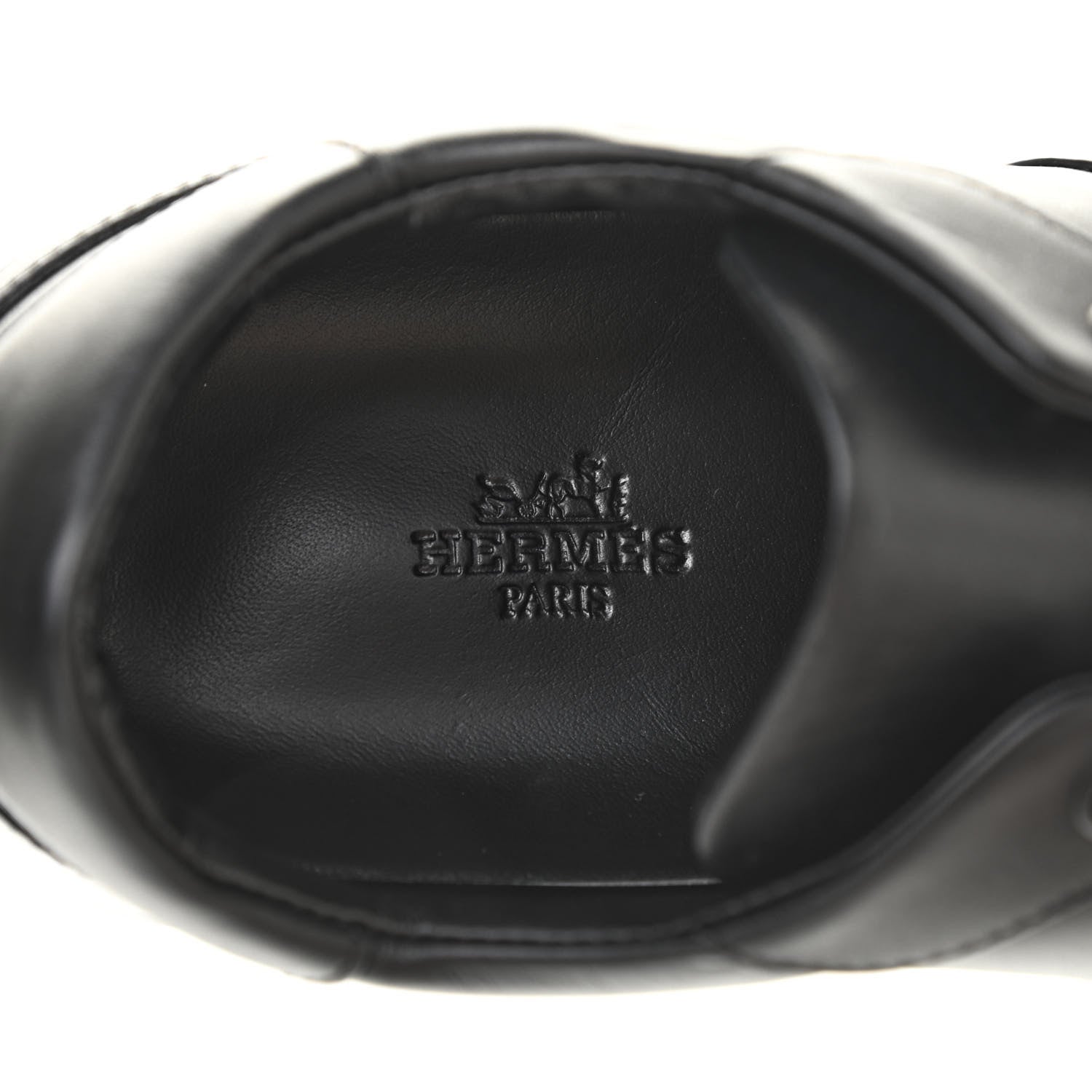 Hermes Calfskin Day Sneakers 38 Black 6 of 6