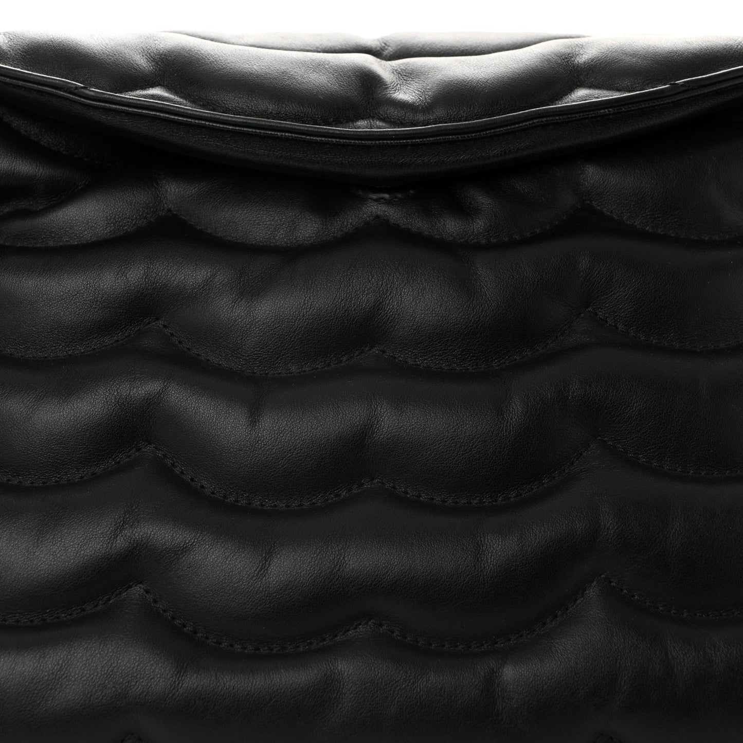 Quilted Calfskin Juana Shoulder Bag Black