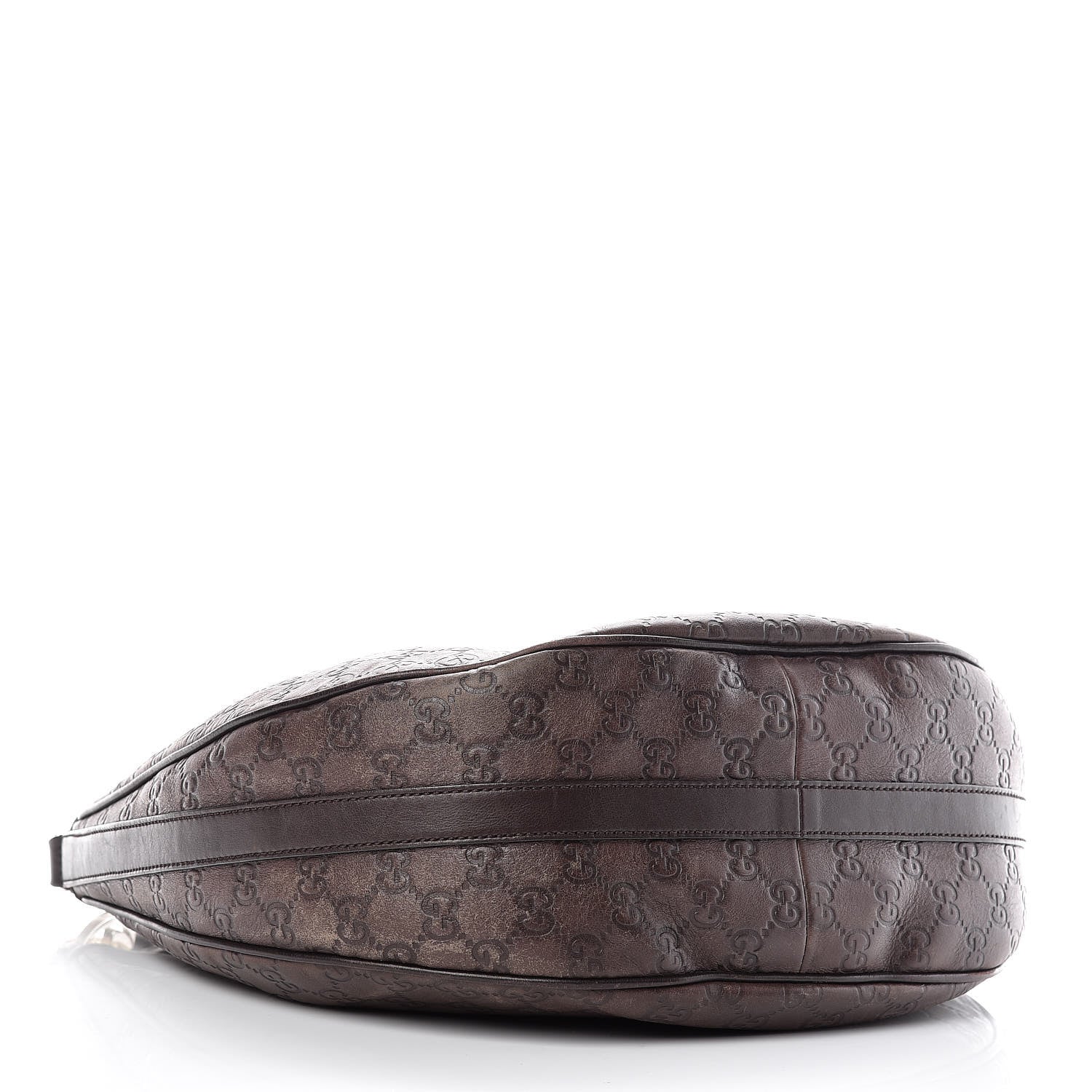 Gucci Guccissima Medium GG Twins Hobo Dark Brown 4 of 18