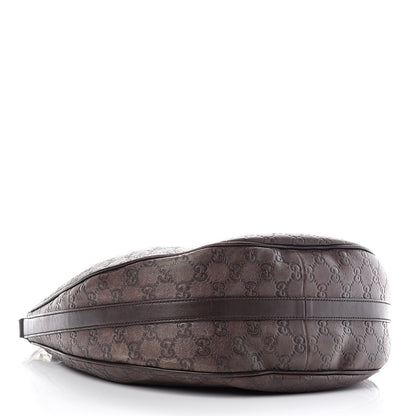 Gucci Guccissima Medium GG Twins Hobo Dark Brown 4 of 18