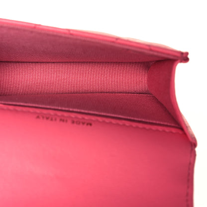 Chanel Lambskin Quilted CC Hook Card Holder Pink 5 of 13