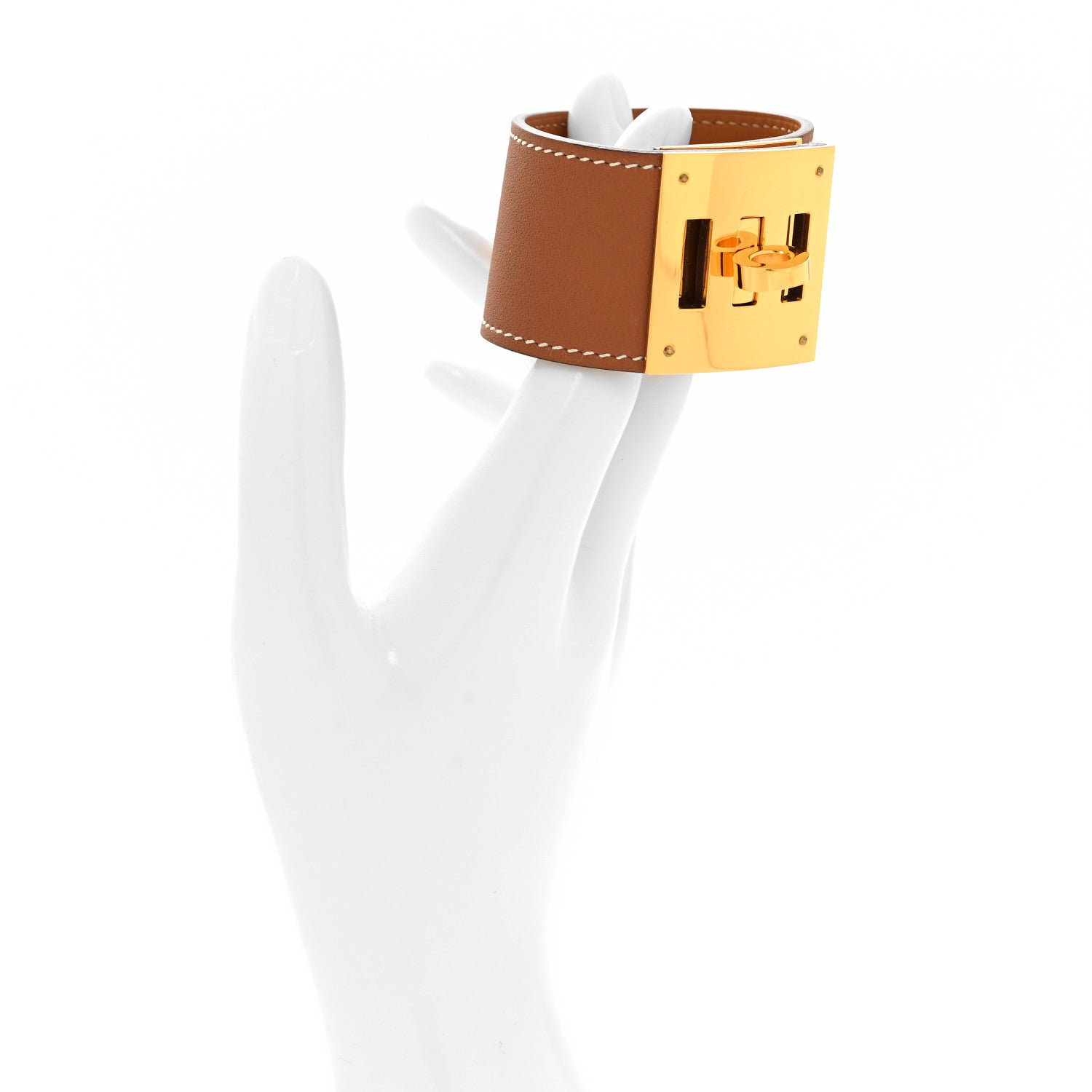 Hermes Swift Kelly Dog Bracelet T2 Gold 2 of 5