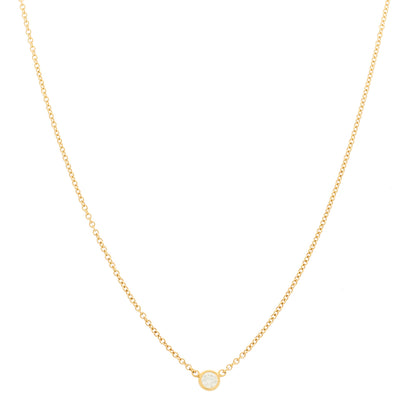 Tiffany 18K Yellow Gold Diamond .08ct Elsa Peretti Diamonds by the Yard Pendant Necklace 1 of 6