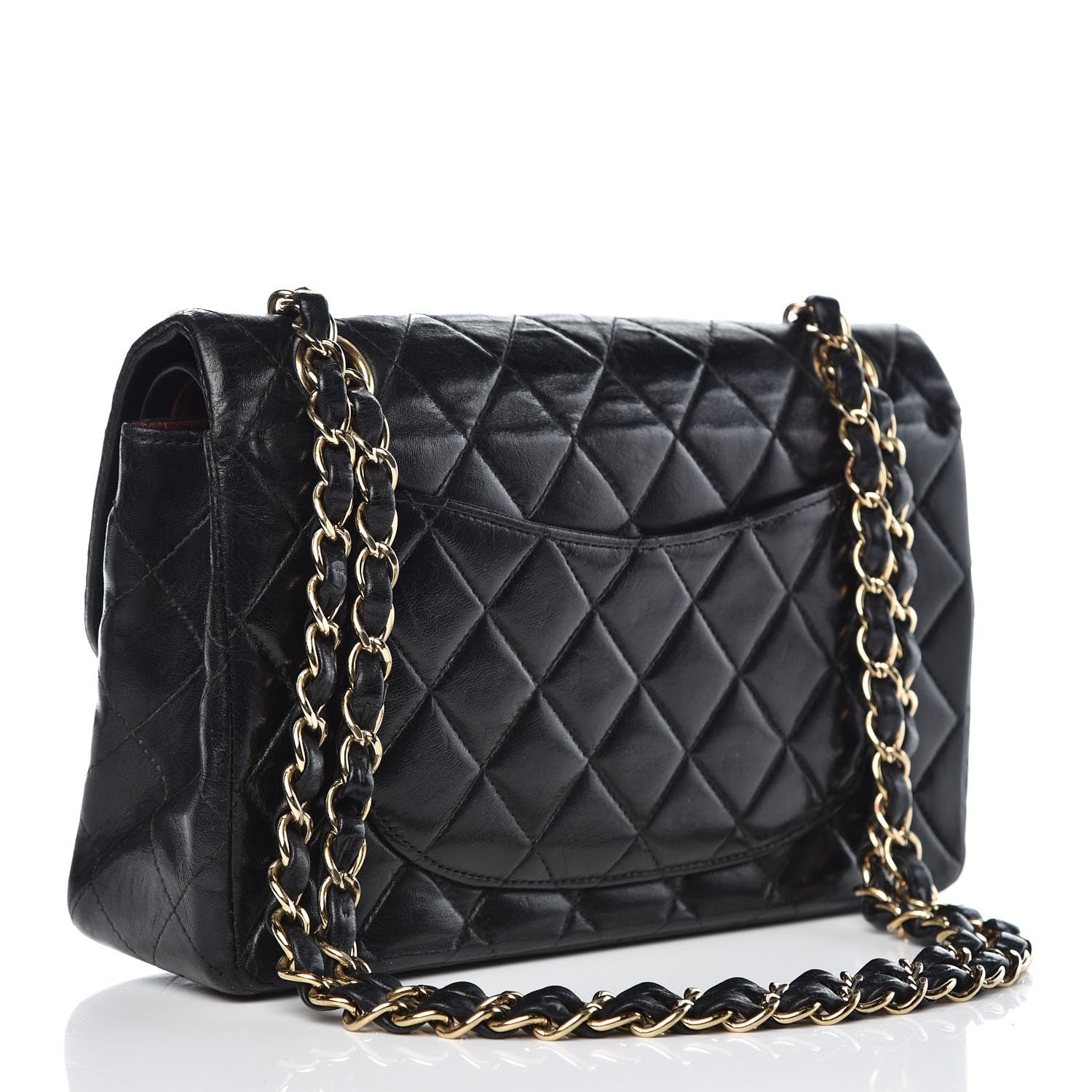 Chanel Lambskin Quilted Small Double Flap Black 3 of 14