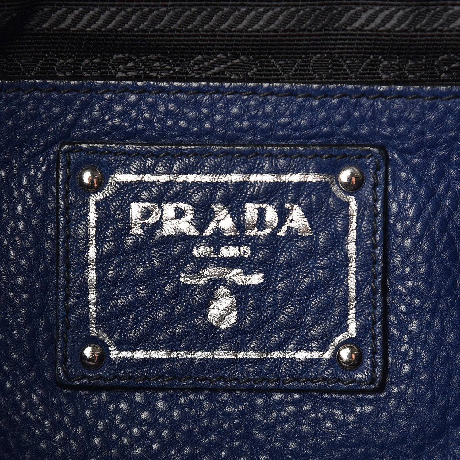Prada Vitello Daino Side Pocket Tote Inchiostro 7 of 25