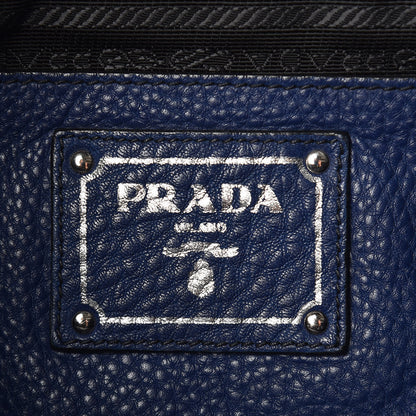 Prada Vitello Daino Side Pocket Tote Inchiostro 7 of 25