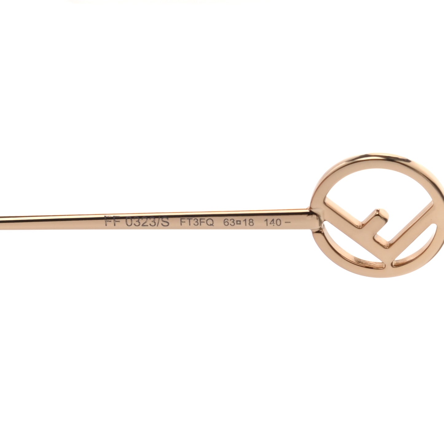 Metal F is Fendi Sunglasses FF 0323/S Gold