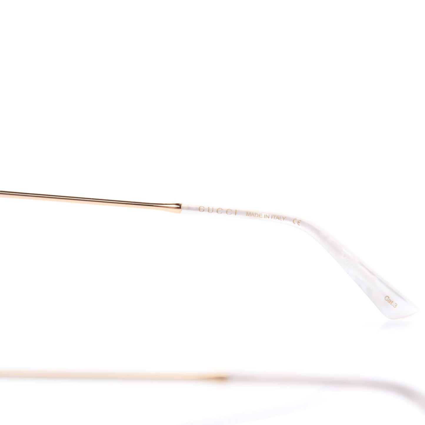 Metal Crystal Cat Eye Sunglasses GG00114S Gold