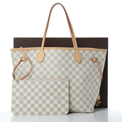 Louis Vuitton Damier Azur Neo Neverfull MM Rose Ballerine 13 of 13