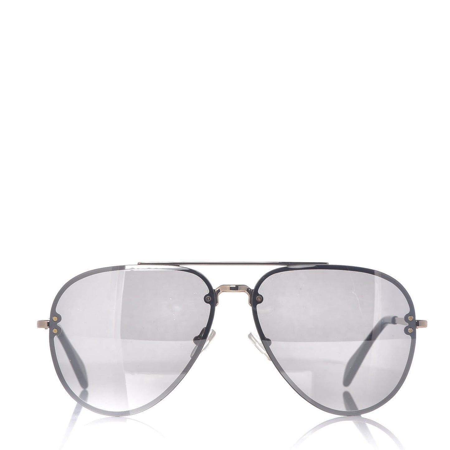 Acetate Mirror Aviator Sunglasses CL41391/S Gold Grey