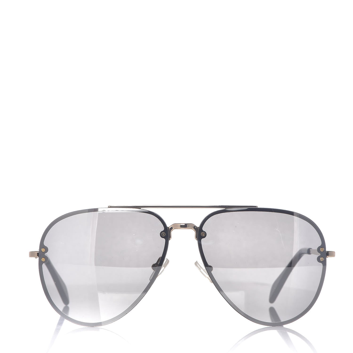 Celine Acetate Mirror Aviator Sunglasses CL41391/S Gold Grey 4 of 13