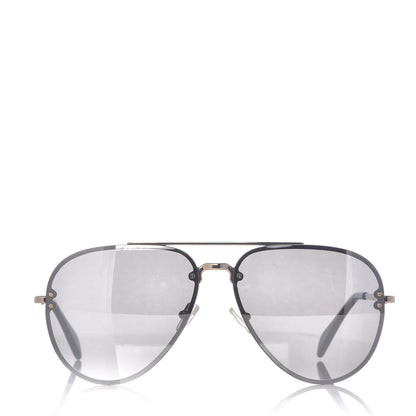 Celine Acetate Mirror Aviator Sunglasses CL41391/S Gold Grey 4 of 13