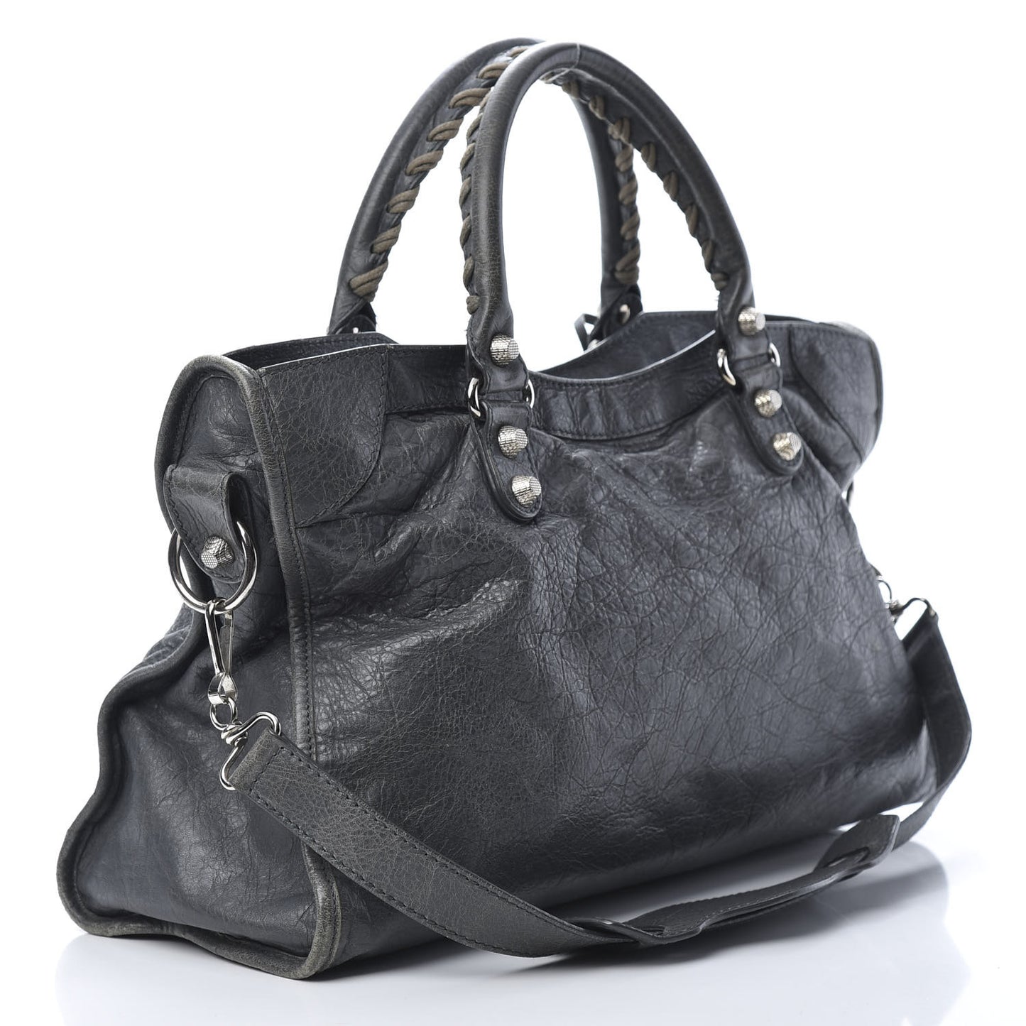 Agneau Giant 12 Silver Hardware Gris Tarmac