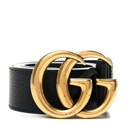 Gucci Textured Calfskin Double G 40mm Belt 90 36 Black 1 of 8