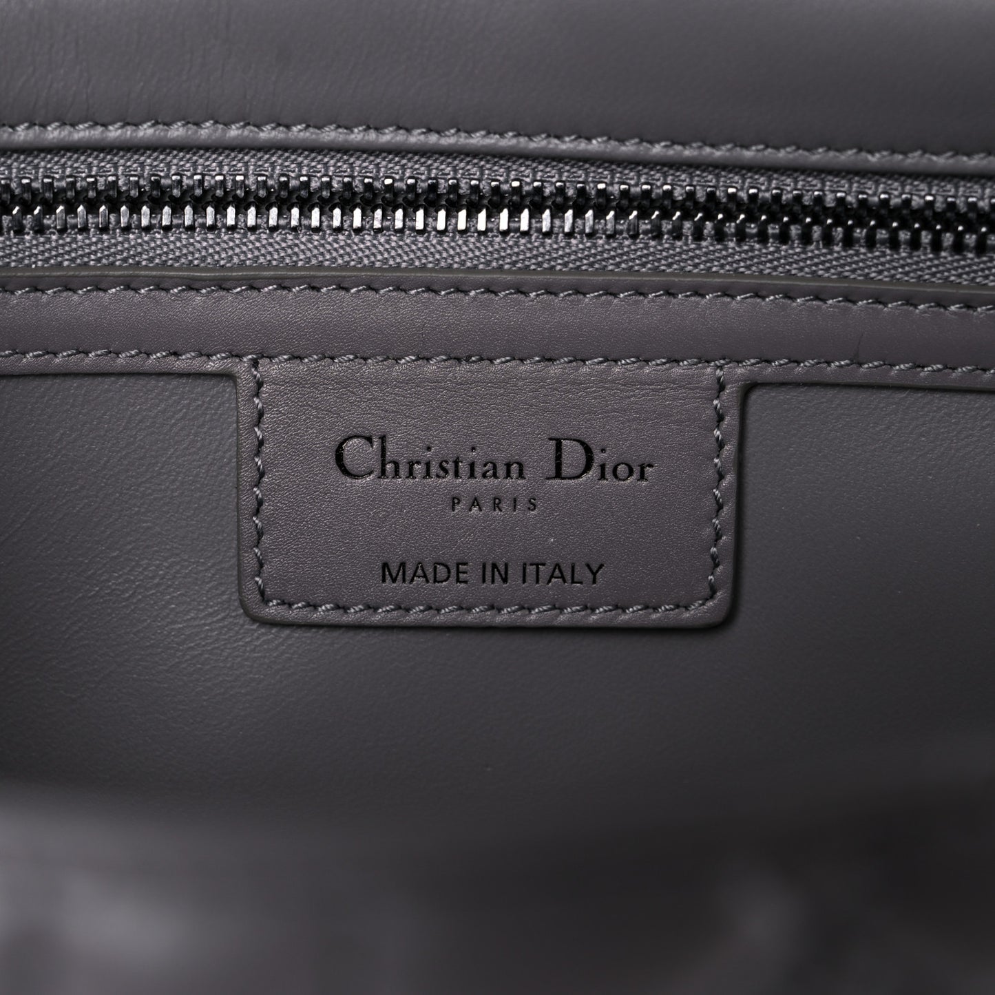 Calfskin Macrocannage Medium Caro Bag Iron Grey