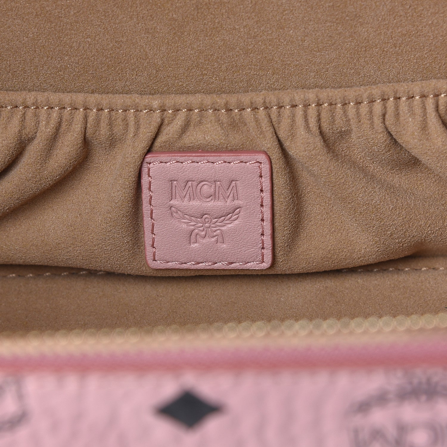 MCM Visetos Vanity Case Soft Pink 6 of 9