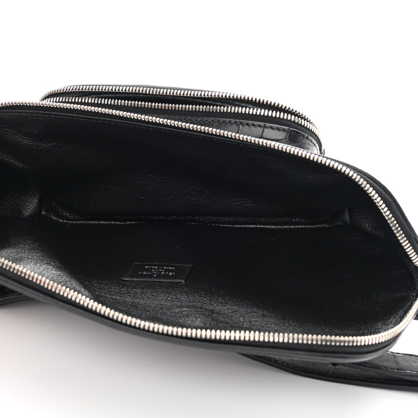 Monogram Crocodile Bumbag Black