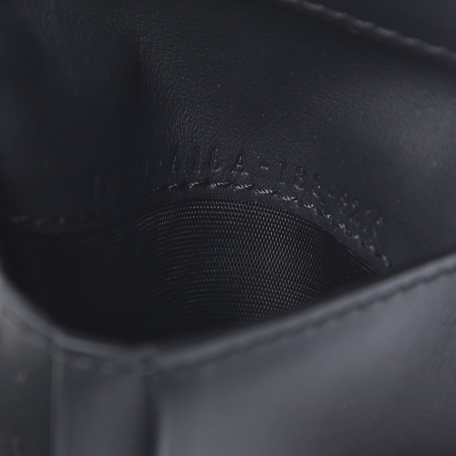 Fendi Vitello Grace FF 1974 Embossed Bi-fold Wallet Black 7 of 8