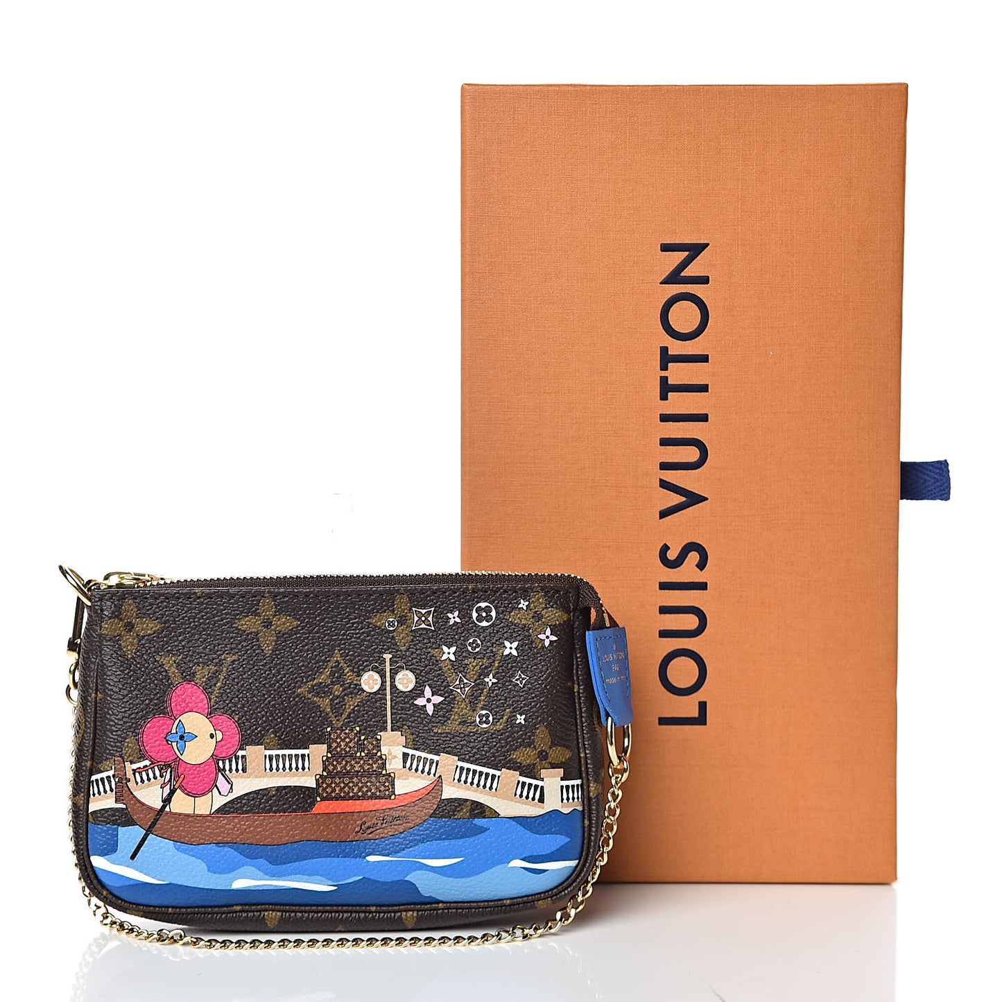 Monogram 2019 Christmas Animation Mini Venice Pochette Accessories Blue