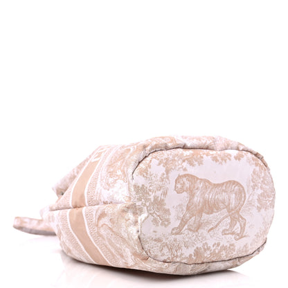 Christian Dior Technical Fabric Embroidered Toile De Jouy Sauvage DiorTravel Pouch Rose 4 of 9