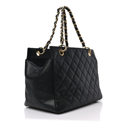 Chanel Caviar Quilted Petit Timeless Tote PTT Black 3 of 9