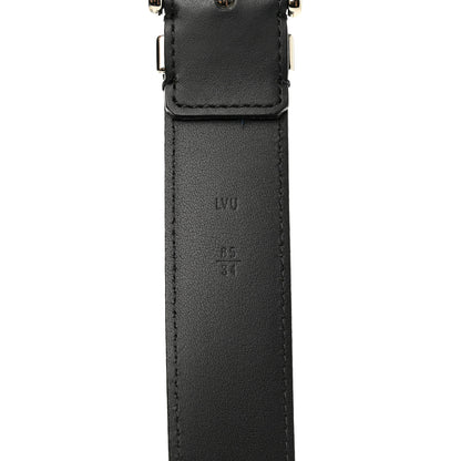 Louis Vuitton Calfskin 35mm Pont Neuf Belt 85 34 Black 4 of 8