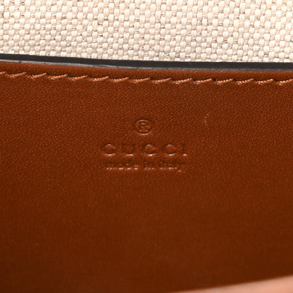 Gucci New Canvas Charisma Calfskin Crystal GG Monogram Mini Jackie 1961 Hobo Camel Ebony 6 of 10