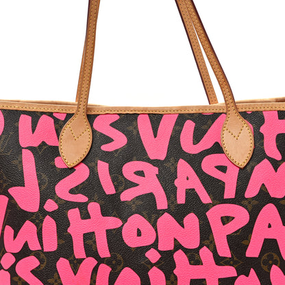 Louis Vuitton Monogram Graffiti Neverfull GM Fuchsia 8 of 12