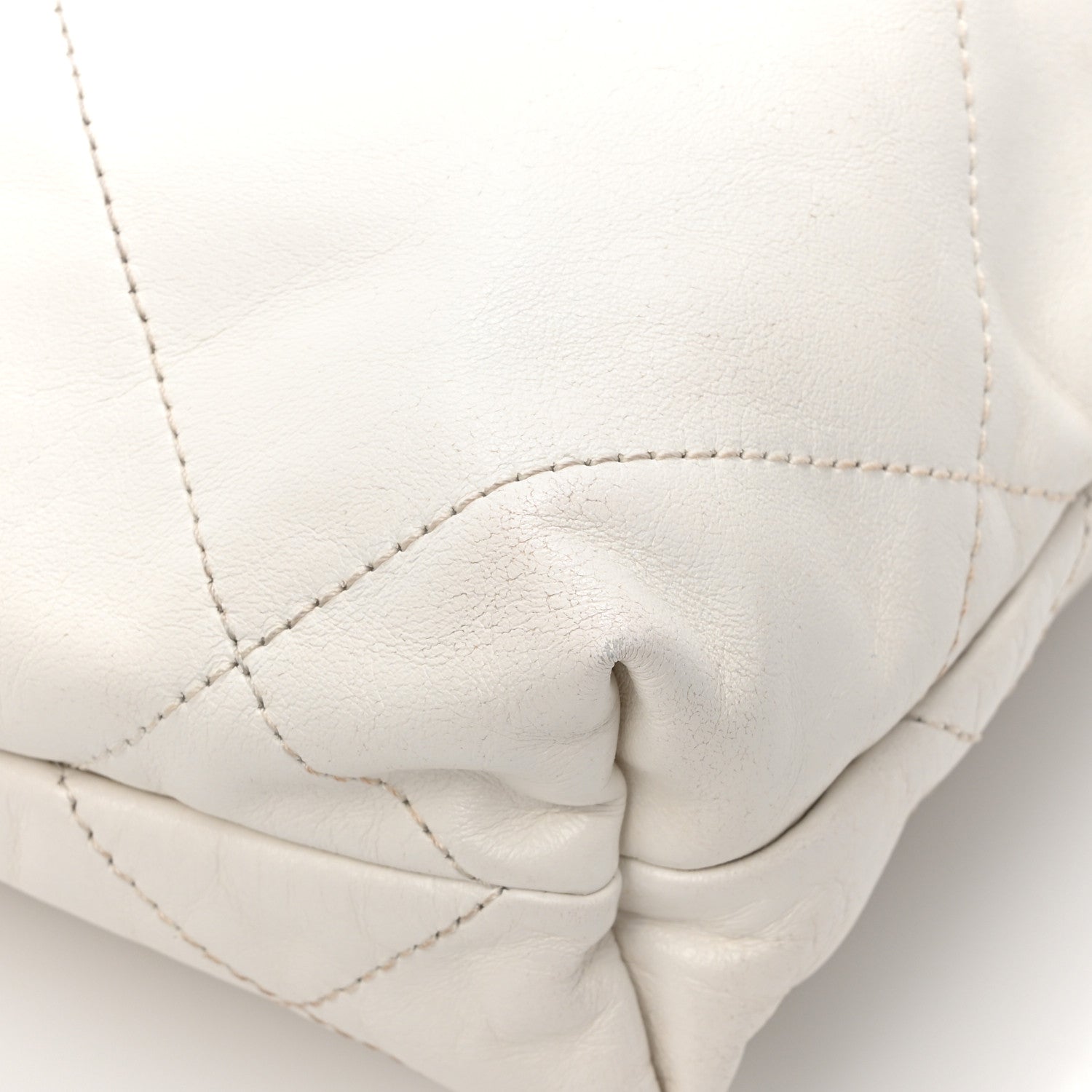 Chanel Shiny Calfskin Quilted Mini Chanel 22 White 12 of 13