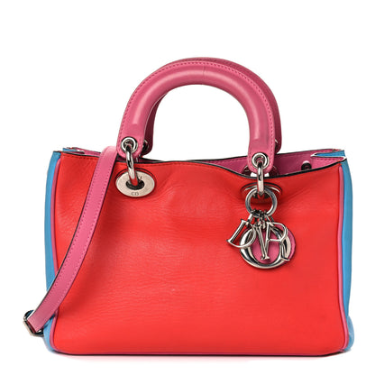 Christian Dior Calfskin Tri-Color Mini Diorissimo Tote 1 of 16