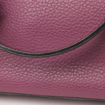 Gucci Pebbled Calfskin Interlocking G Tote Fresia Rose 11 of 12