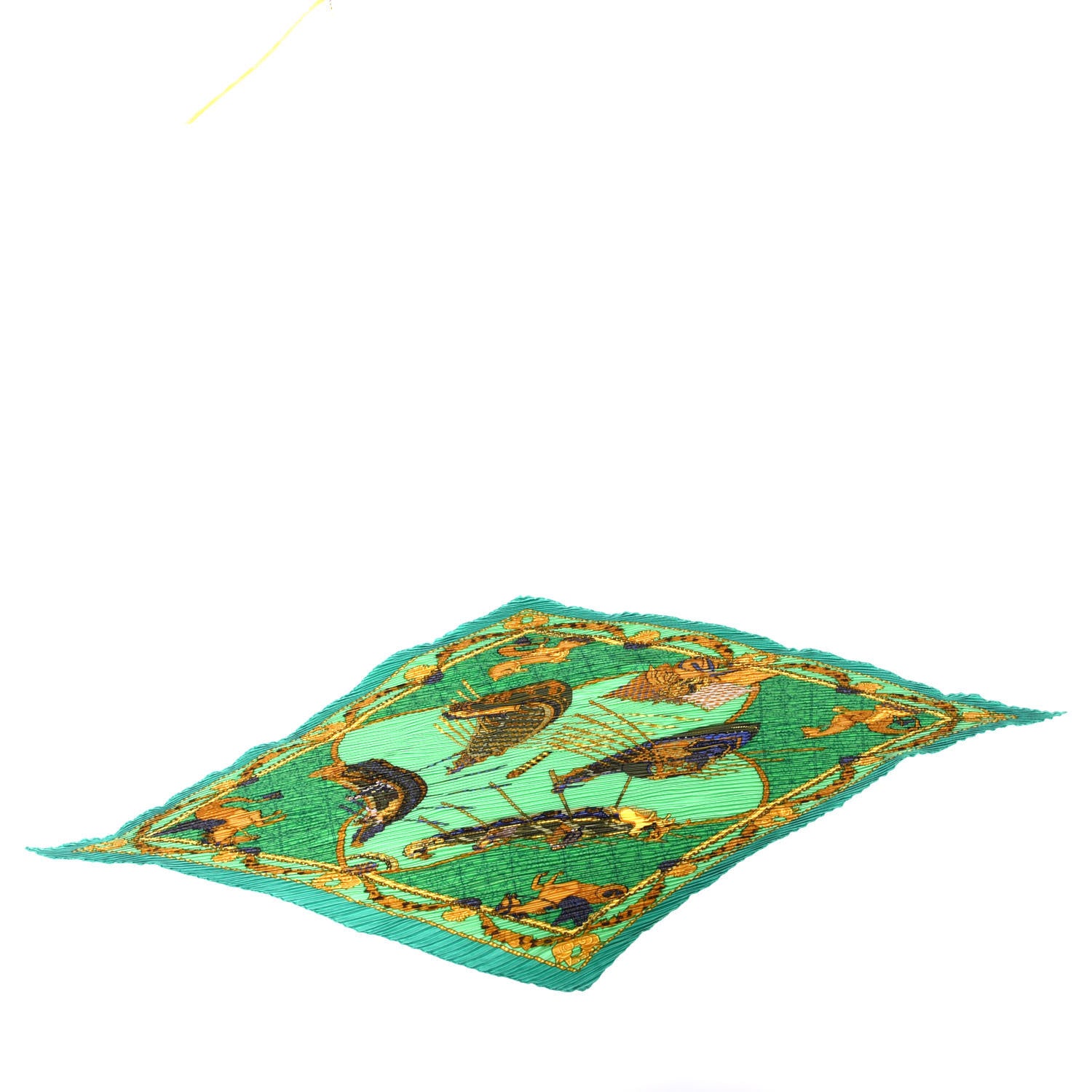 Hermes Silk Plisse Les Bissone De Venise Scarf 90 2 of 4