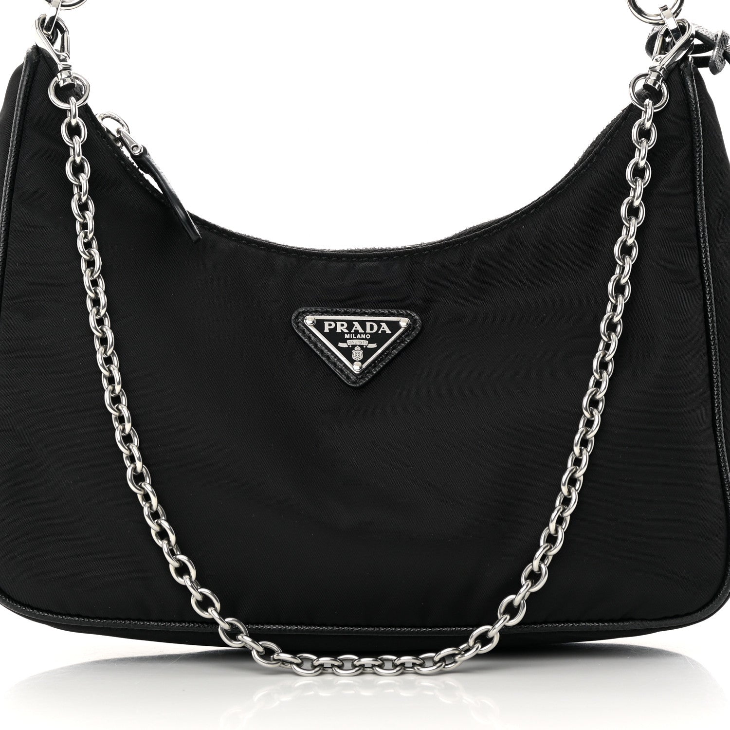 Prada Nylon Re-Edition 2005 Shoulder Bag Black 10 of 16